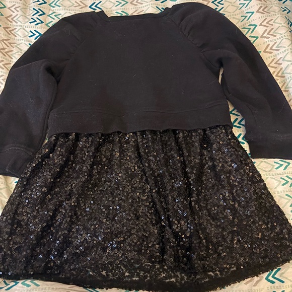 The Children's Place Black Sequin Dress - Picture 2 of 2